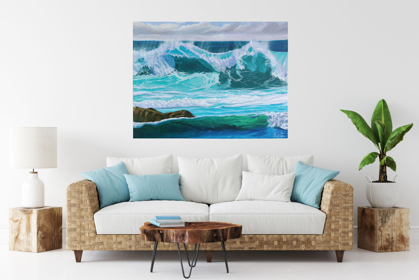 White Wash Wave – Coastal Wall Art
