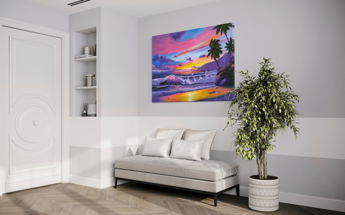 Pink Pacific Sunset – Coastal Wall Art