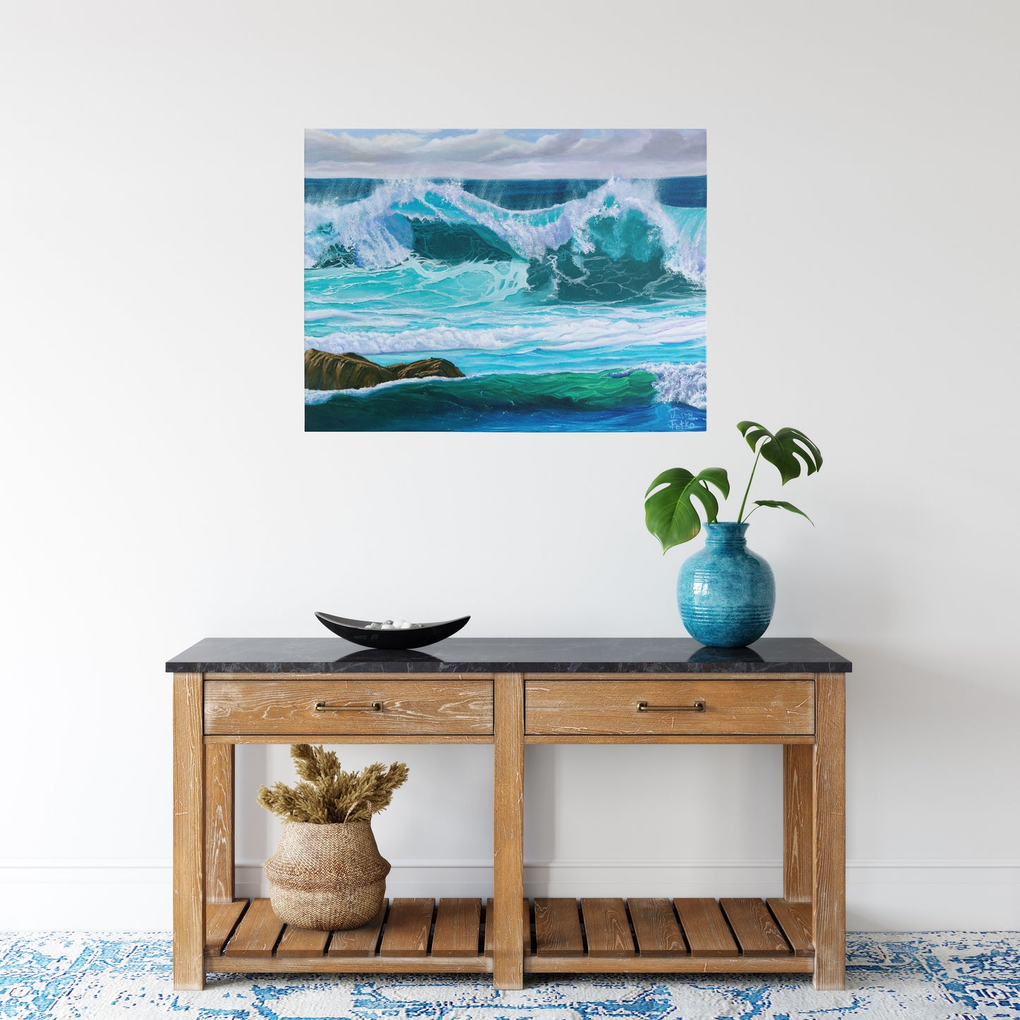 White Wash Wave – Coastal Wall Art