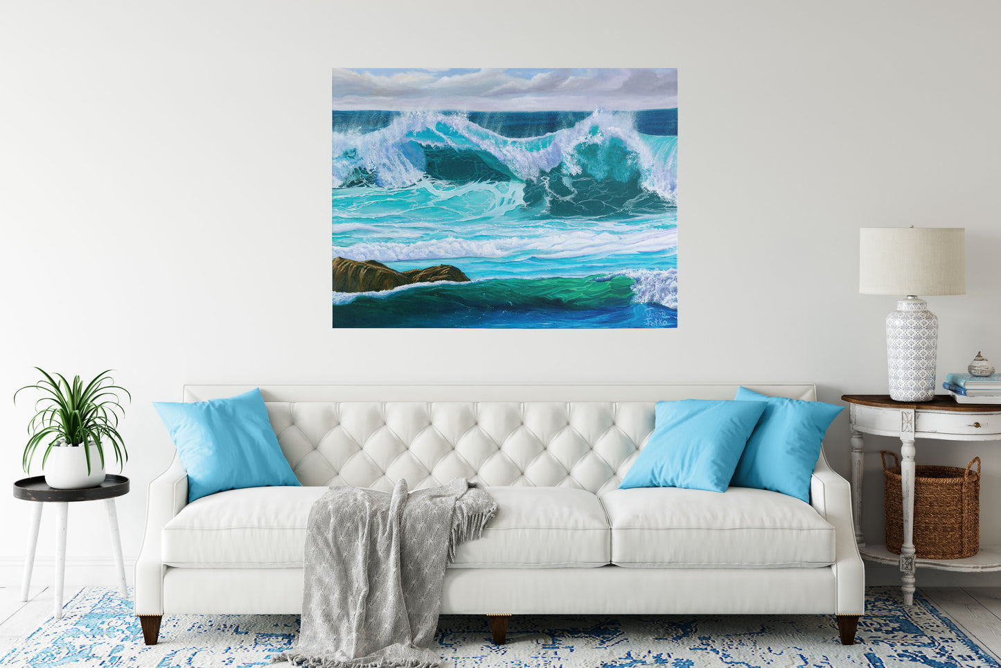White Wash Wave – Coastal Wall Art