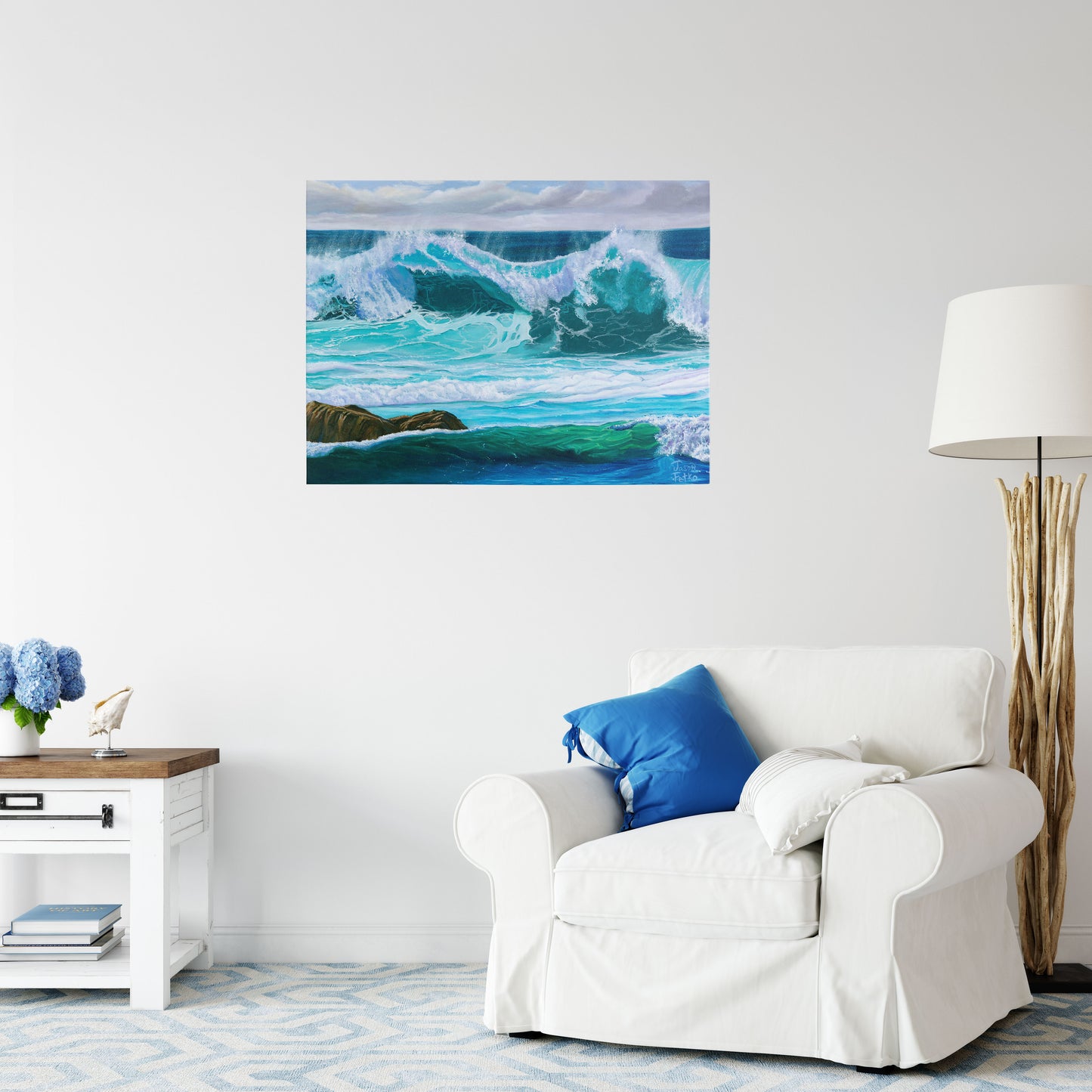 White Wash Wave – Coastal Wall Art