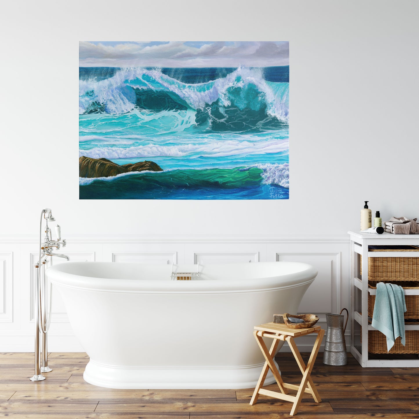 White Wash Wave – Coastal Wall Art