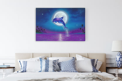 Dolphin Moonlight – Dolphin Wall Art