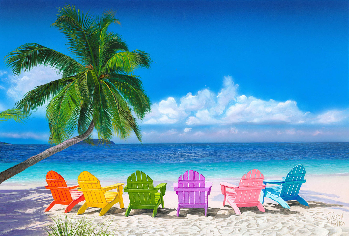 Paradise Awaits – Beach Chairs Wall Art