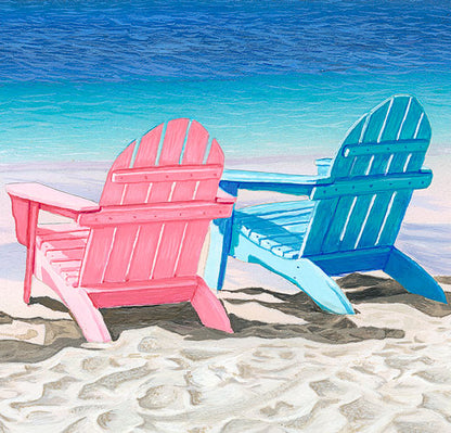 Paradise Awaits – Beach Chairs Wall Art