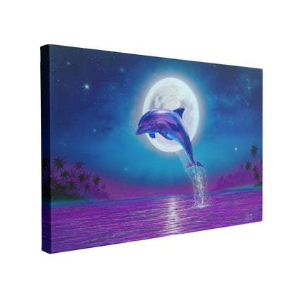 Dolphin Moonlight – Dolphin Wall Art