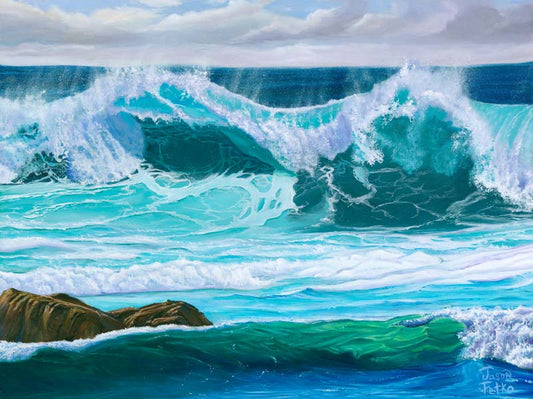 White Wash Wave – Coastal Wall Art