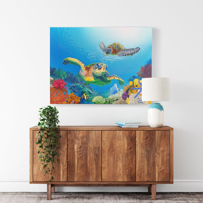 Turtle Reef – Sea Turtle Wall Art