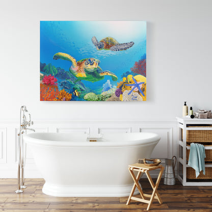 Turtle Reef – Sea Turtle Wall Art