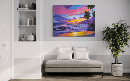 Pink Pacific Sunset – Coastal Wall Art