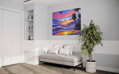 Pink Pacific Sunset – Coastal Wall Art