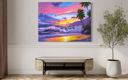 Pink Pacific Sunset – Coastal Wall Art
