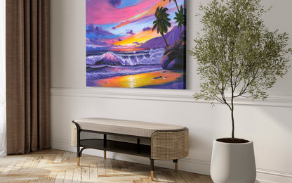 Pink Pacific Sunset – Coastal Wall Art