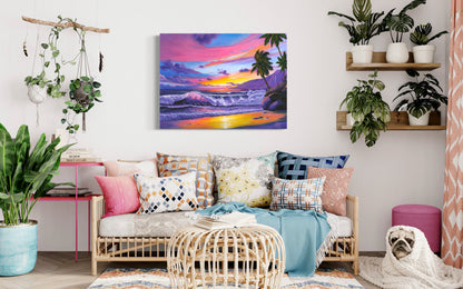 Pink Pacific Sunset – Coastal Wall Art