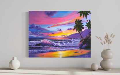 Pink Pacific Sunset – Coastal Wall Art