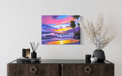 Pink Pacific Sunset – Coastal Wall Art