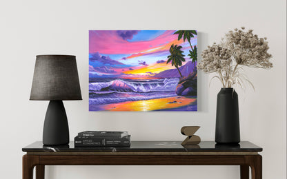 Pink Pacific Sunset – Coastal Wall Art