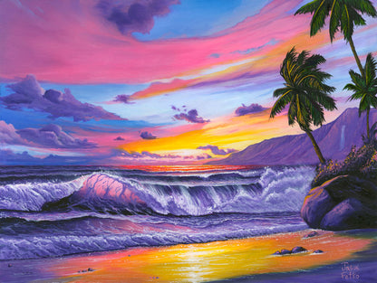 Pink Pacific Sunset – Coastal Wall Art